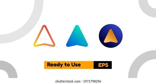 share icon with three style gradient for poster, social media, and presentation