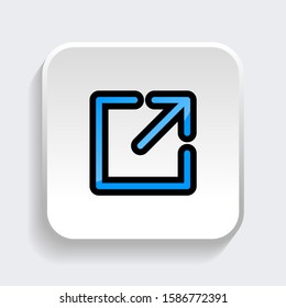 Share icon with trendy filled line style icon for web site design, logo, app, UI isolated on white background. vector illustration eps 10