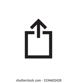 Share icon with trendy flat design, isolated on white background. vector illustration