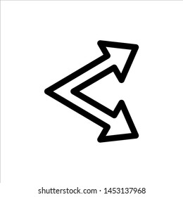 Share icon with trendy flat line style icon for web site design, logo, app, UI isolated on white background. vector illustration eps 10