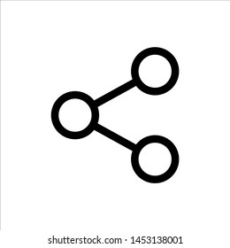 Share icon with trendy flat line style icon for web site design, logo, app, UI isolated on white background. vector illustration eps 10