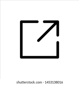 Share icon with trendy flat line style icon for web site design, logo, app, UI isolated on white background. vector illustration eps 10