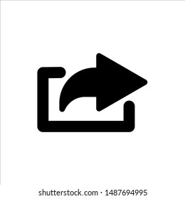 Share icon with trendy flat line style icon for web site design, logo, app, UI isolated on white background. vector illustration eps 10