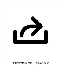 Share icon with trendy flat line style icon for web site design, logo, app, UI isolated on white background. vector illustration eps 10