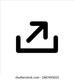 Share icon with trendy flat line style icon for web site design, logo, app, UI isolated on white background. vector illustration eps 10