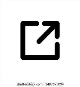 Share icon with trendy flat line style icon for web site design, logo, app, UI isolated on white background. vector illustration eps 10