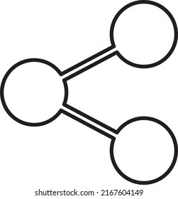 Share icon with trendy flat style icon for web site design, logo, app, UI isolated line art.eps
