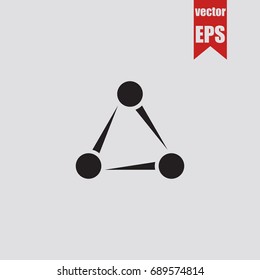 Share icon in trendy isolated on grey background.Vector illustration.