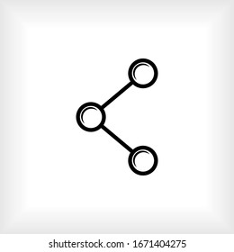 Share Icon. Universal Interface Element, Sign and Symbol - Vector.