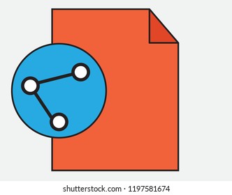 The share icon for various purposes is easily edited and made in eps 10 format