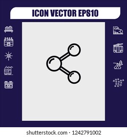 Share icon vector