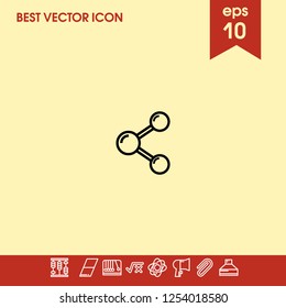 Share icon vector