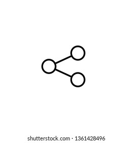 share icon vector. Share vector icon