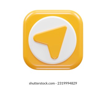 Share icon vector 3d render