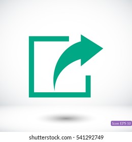 share icon, vector best flat icon, EPS