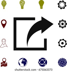 share icon, vector best flat icon, EPS