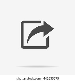 Share icon. Vector concept illustration for design.