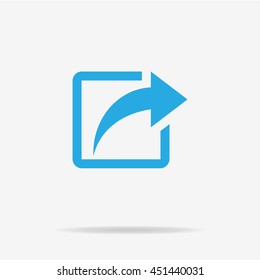 Share icon. Vector concept illustration for design.