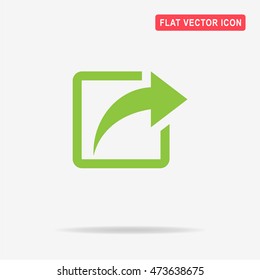 Share icon. Vector concept illustration for design.