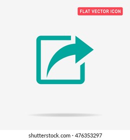 Share icon. Vector concept illustration for design.