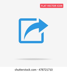 Share icon. Vector concept illustration for design.