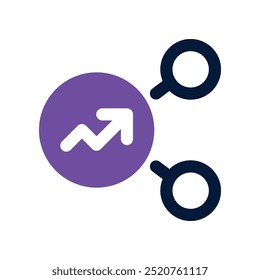 ícone de compartilhamento. vetor ícone de tom duplo para o seu site, móvel, apresentação e design de logotipo.