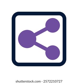 share icon. vector dual tone icon for your website, mobile, presentation, and logo design.
