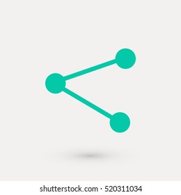 share icon vector, flat design best vector icon