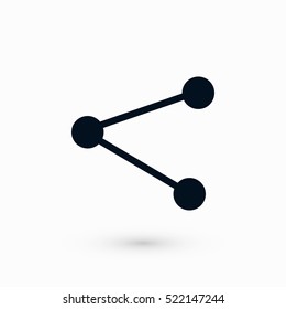 share icon vector, flat design best vector icon