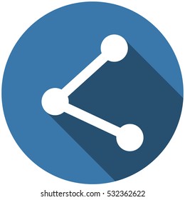Share Icon Vector flat design style