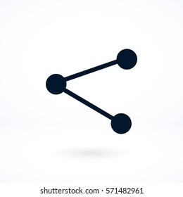 share icon vector, flat design best vector icon