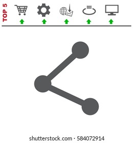 Share Icon Vector flat design style