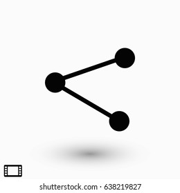 share icon vector, flat design best vector icon