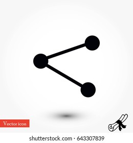 share icon vector, flat design best vector icon