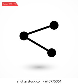 share icon vector, flat design best vector icon