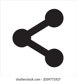 Share icon. Vector and glyph