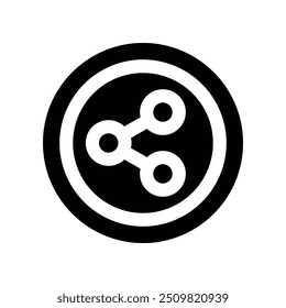 ícone de compartilhamento. ícone de glifos vetoriais para o design de seu site, celular, apresentação e logotipo.