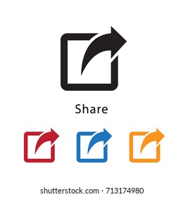 Share icon vector illustration.