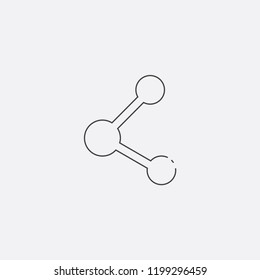 share icon, vector illustration. flat icon