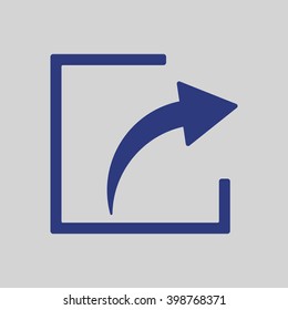share  icon, vector illustration. Flat design style