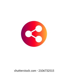 Share icon. Vector illustration for graphic design, Web, UI, app.