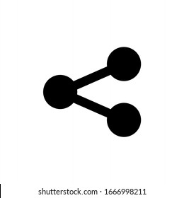 Share icon vector illustration on white background