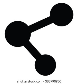share Icon Vector Illustration on the white background.