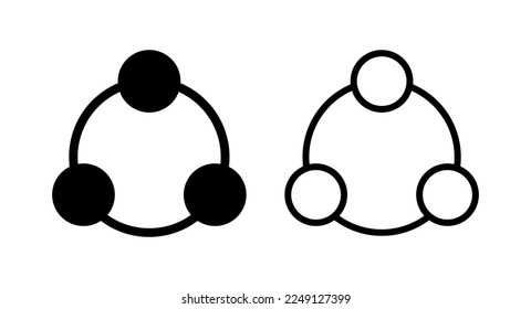 Share icon vector illustration. Sharing sign and symbol