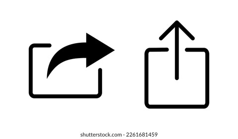 Share icon vector illustration. Sharing sign and symbol
