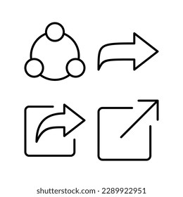 Share icon vector illustration. Sharing sign and symbol