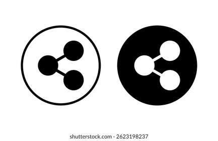 Share icon vector illustration. Sharing sign and symbol