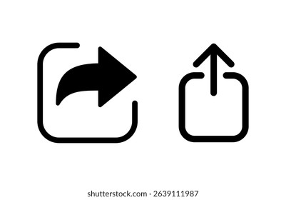 Share icon vector illustration. Sharing sign and symbol