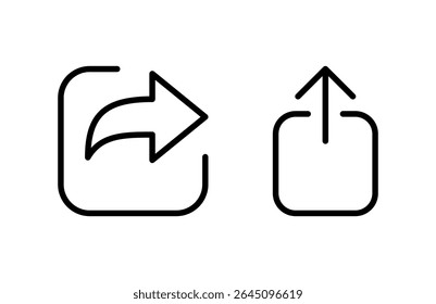 Share icon vector illustration. Sharing sign and symbol