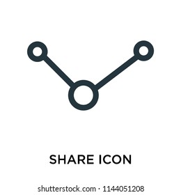 Share icon vector isolated on white background for your web and mobile app design, Share logo concept